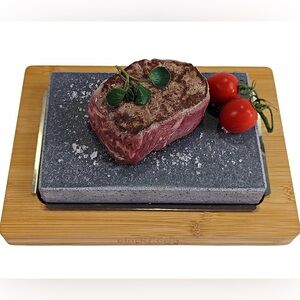 🥩Black Rock Grill Restaurant-Grade Hot Stone Set - Lava Stone for steak cooking
